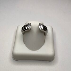 Modern Silver Minimalist Earrings with Animal Design